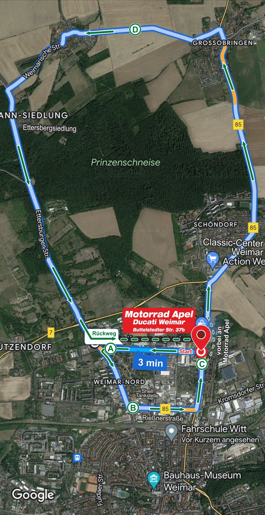 Motorrad Apel - Probefahrt